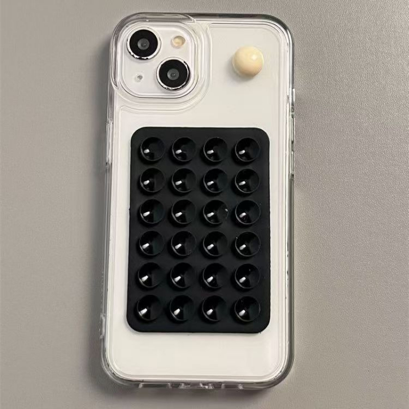 Quirky Phone Accessories - حامل هاتف سيليكون لاصق بقاعدة شفط
