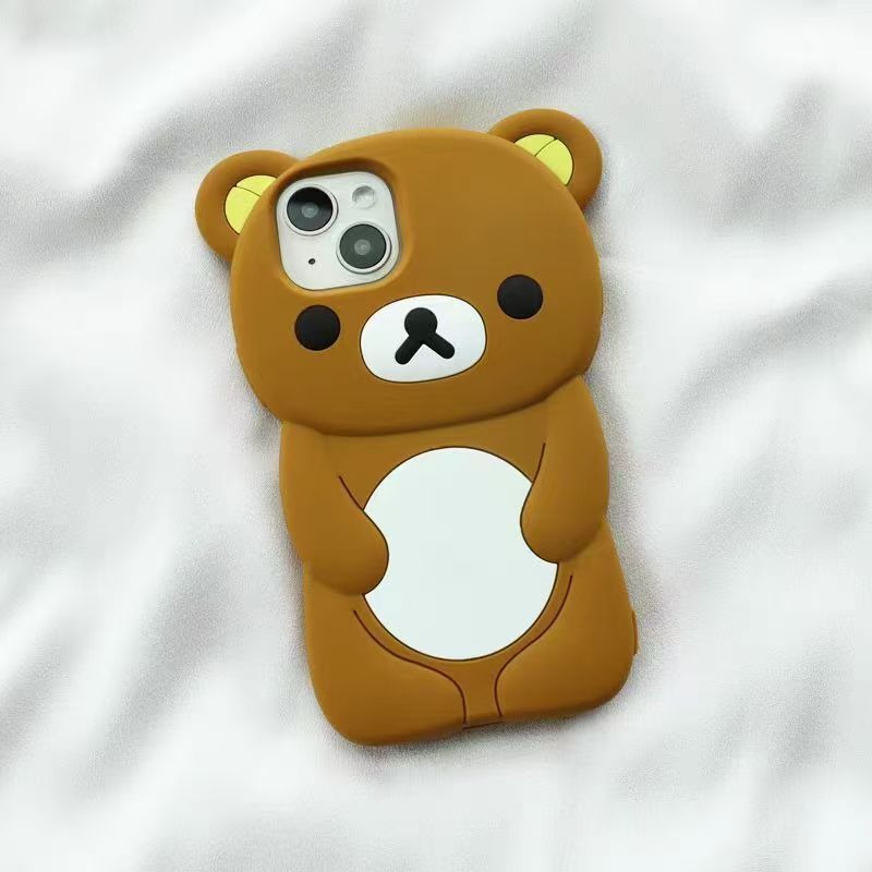 Phone Accessories Unique - غطاء هاتف سيليكون ريلاكوما بتصميم كرتوني