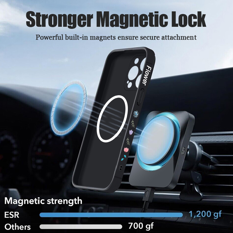 جراب هاتف مغناطيسي بنمط زهور ر - مراجعة Magsafe Wireless Charger وسعره