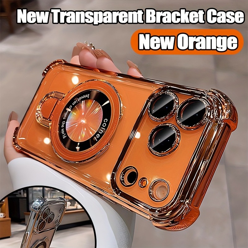 غطاء هاتف فاخر شفاف مطلي لآيفو - مراجعة Phone Accessories Holder وسعره