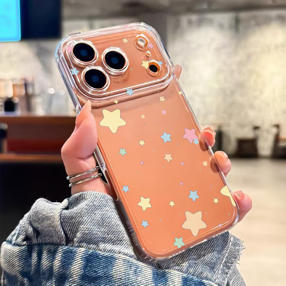 غطاء هاتف شفاف بتصميم النجوم ا - مراجعة Xiaomi Redmi Note 14 وسعره