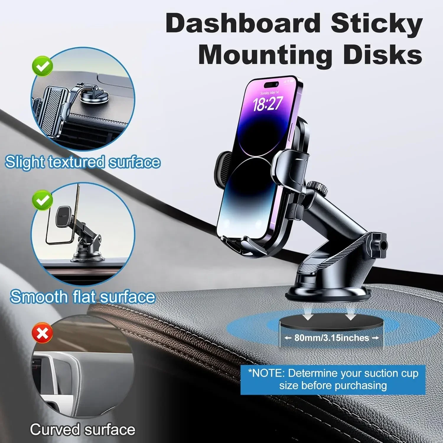 مجموعة وسادات لاصقة عالمية للو - مراجعة Quirky Phone Accessories وسعره